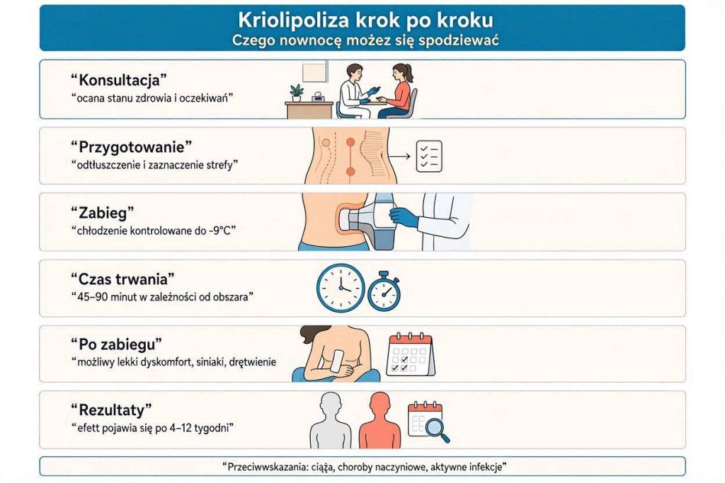 Kriolipoliza krok po kroku: przebieg, efekty i odczucia po zabiegu