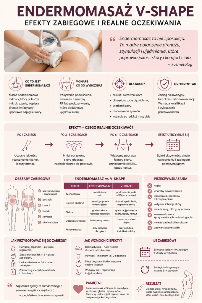 Endermomasaż V-Shape: efekty po zabiegu, cena i realne rezultaty