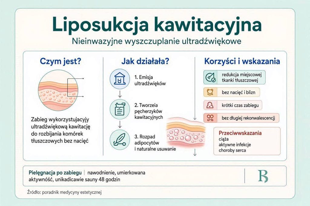 Liposukcja kawitacyjna: co to za zabieg i kiedy ma sens?