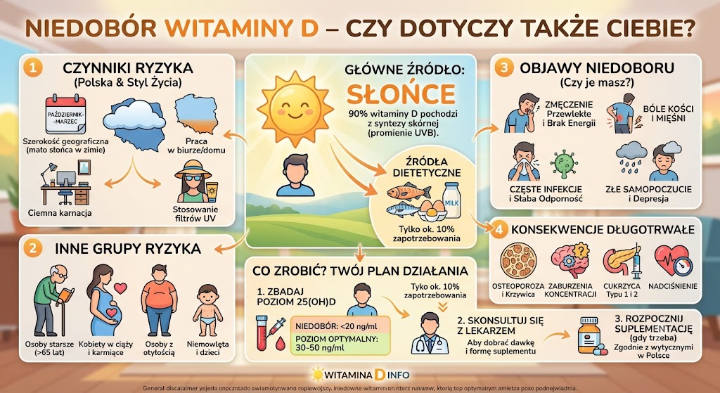 Niedobór witaminy D – czy dotyczy także Ciebie?