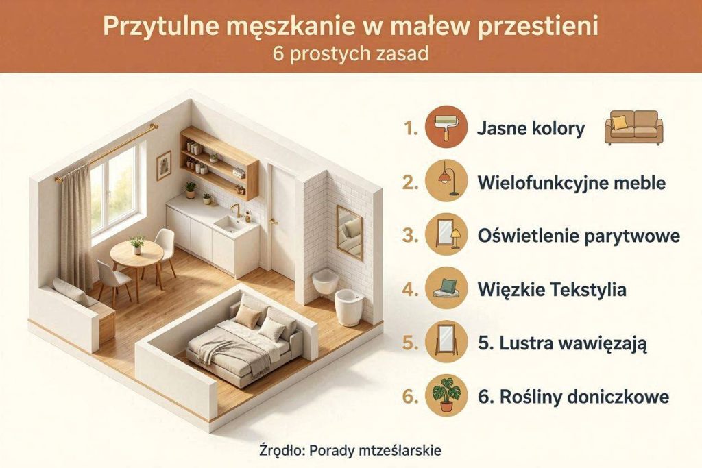 Jak urządzić małe mieszkanie funkcjonalnie i z klimatem?