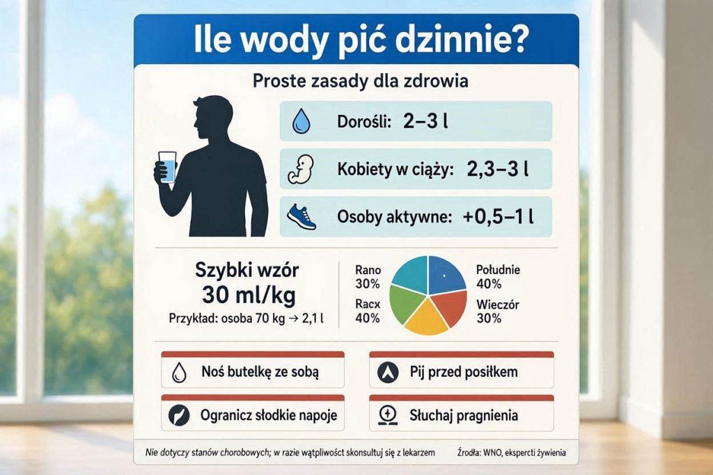 Ile wody pić dziennie, żeby zadbać o zdrowie?