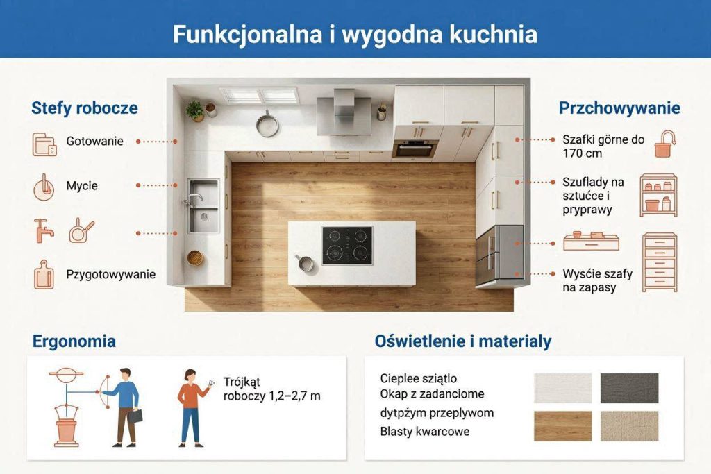 Jak urządzić funkcjonalną kuchnię? Praktyczny plan krok po kroku