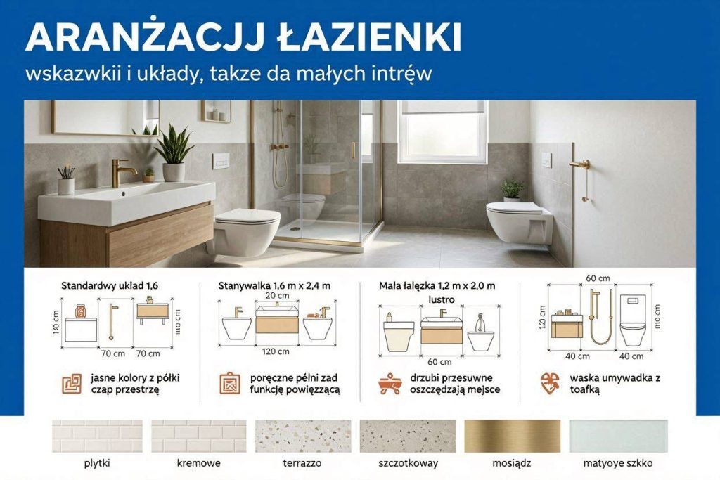 Jak urządzić małą łazienkę, by była wygodna i przestronna?