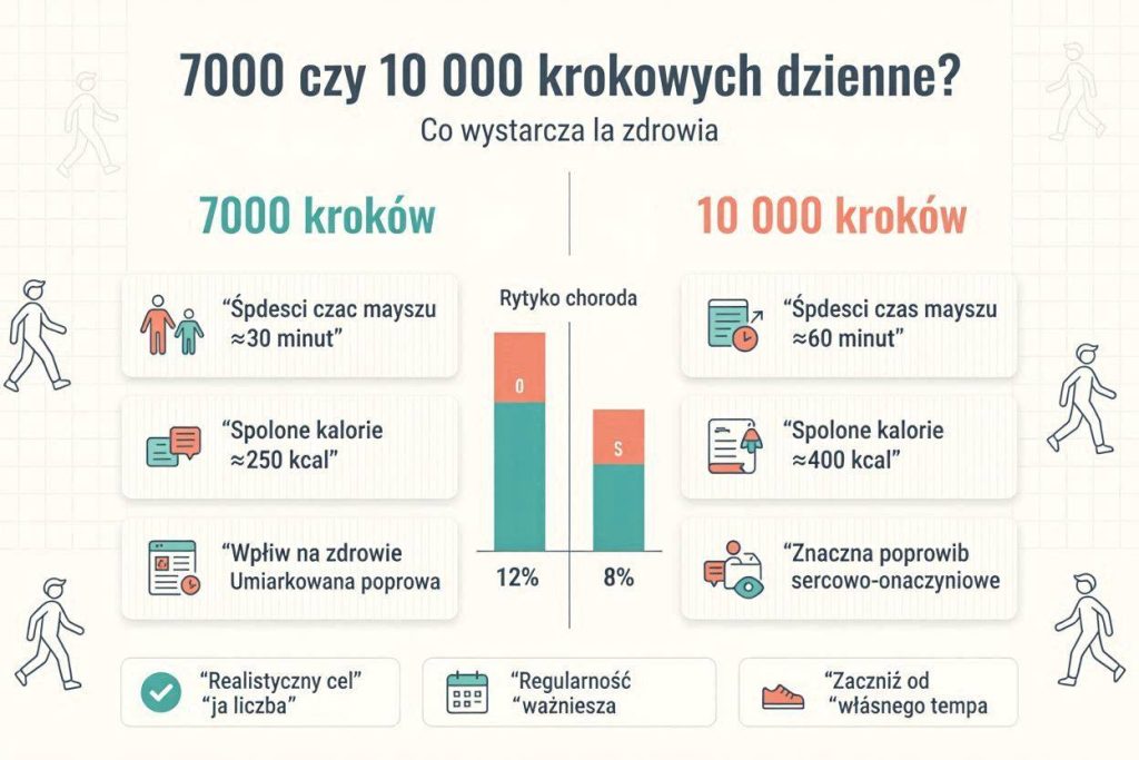 7000 czy 10 000 kroków dziennie? Tyle wystarczy dla zdrowia