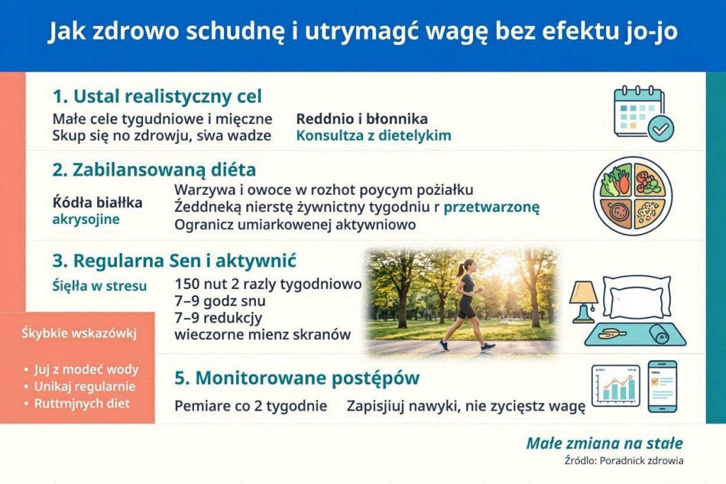 Jak schudnąć zdrowo i utrzymać wagę bez efektu jo-jo