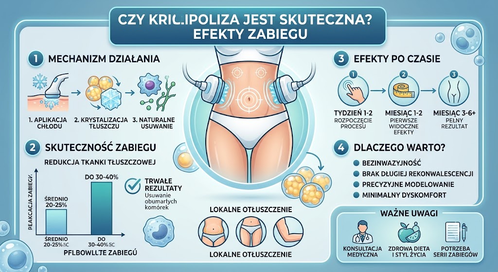 Czy kriolipoliza jest skuteczna? Efekty, trwałość i realne oczekiwania