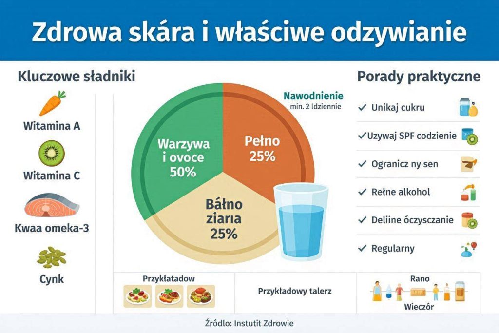 Dieta a skóra – co jeść dla zdrowej i promiennej cery?