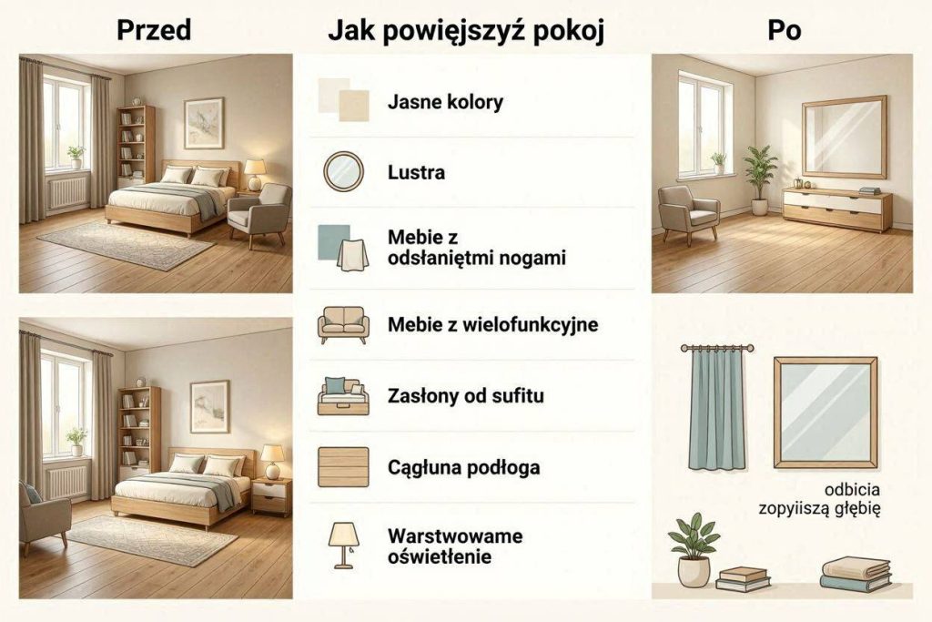 Jak optycznie powiększyć pokój i dodać mu przestrzeni?