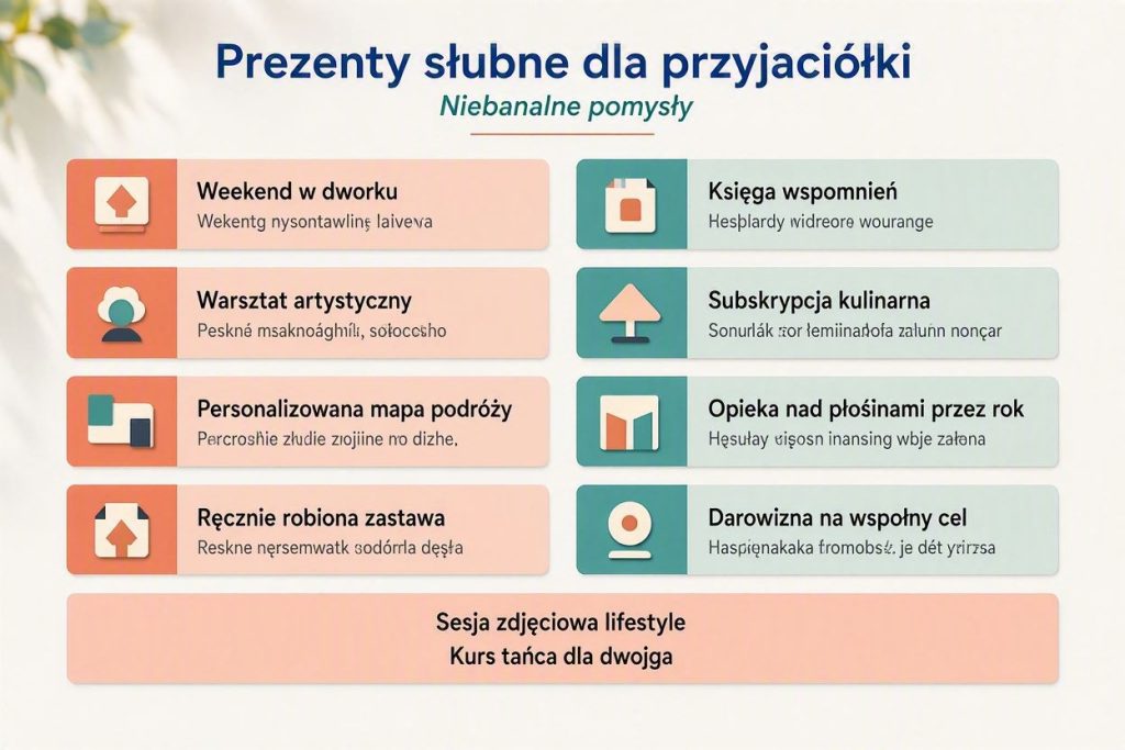 Co podarować przyjaciółce na ślub? Pomysły, które nie są banalne