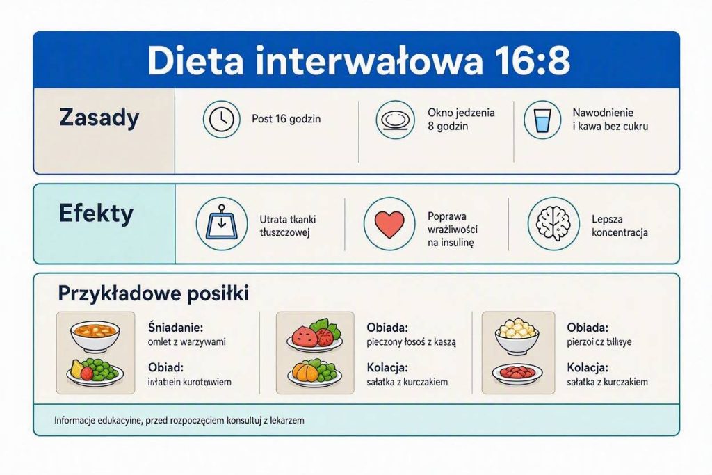 Dieta interwałowa 16:8 – zasady, efekty i przykładowe posiłki