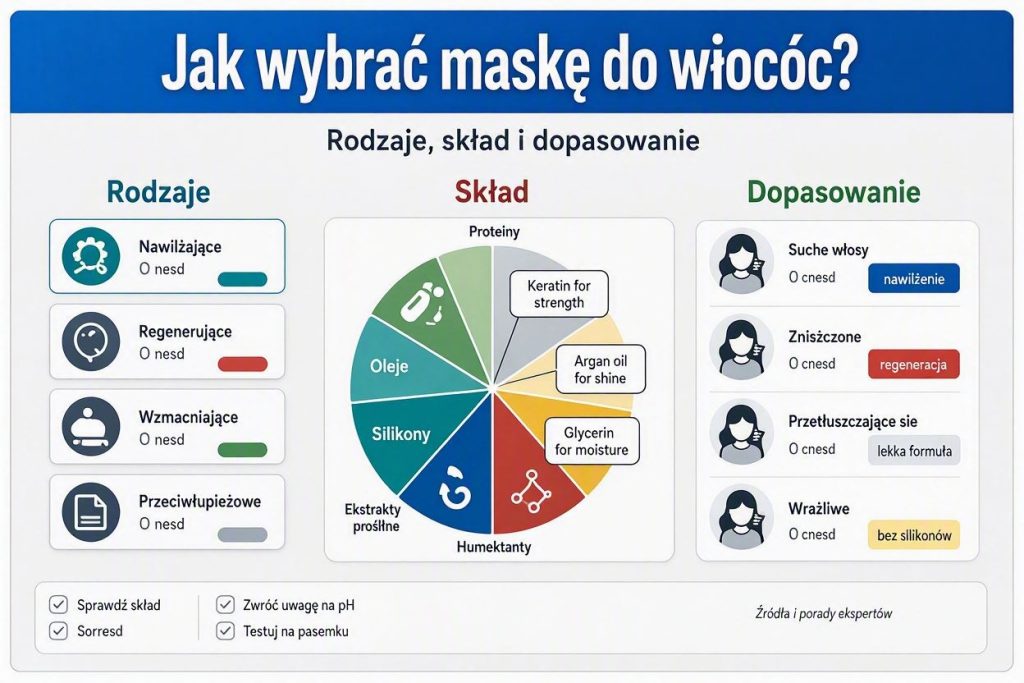 Jak wybrać maskę do włosów? Rodzaje, skład i dopasowanie