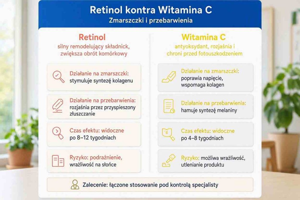 Retinol czy witamina C na zmarszczki i przebarwienia?