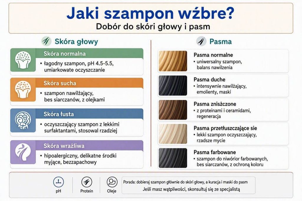 Jaki szampon do włosów wybrać? Dobór do skóry głowy i pasm