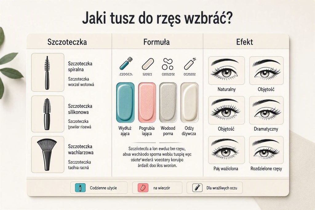 Jaki tusz do rzęs wybrać? Szczoteczka, formuła i efekt