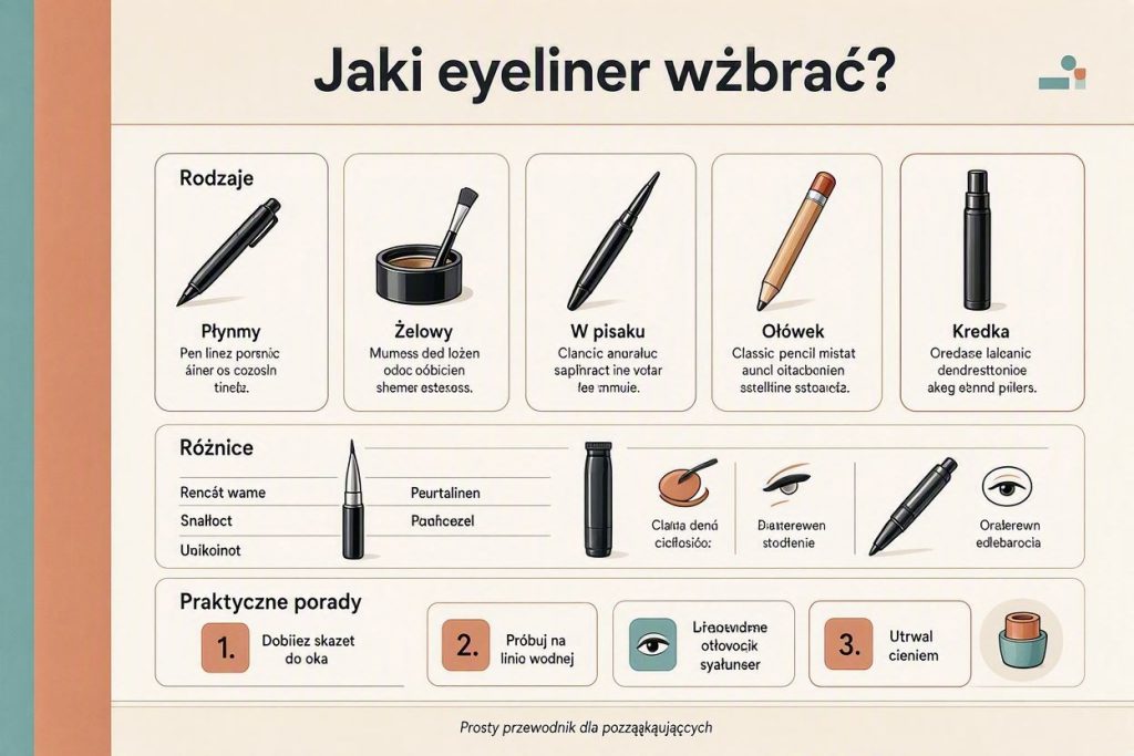 Jaki eyeliner wybrać? Rodzaje, różnice i praktyczne porady