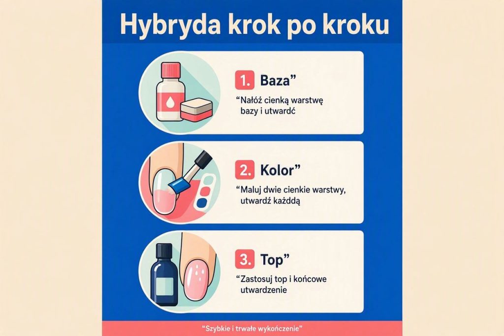 Hybryda krok po kroku: kolejność baza, kolor, top