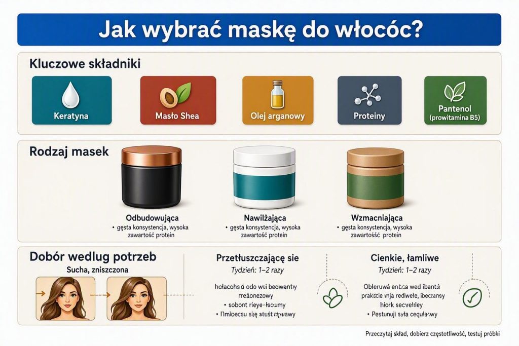 Jak wybrać maskę do włosów? Składniki, rodzaje i dobór do potrzeb