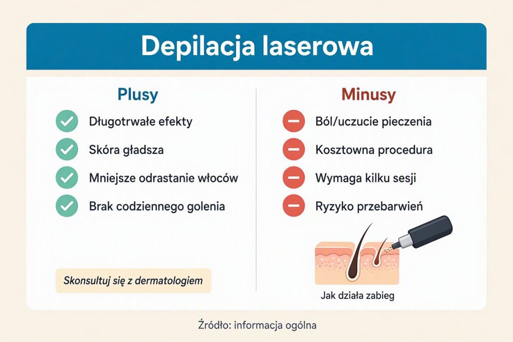 Depilacja laserowa w Polsce – plusy, minusy i ceny w 2026 roku