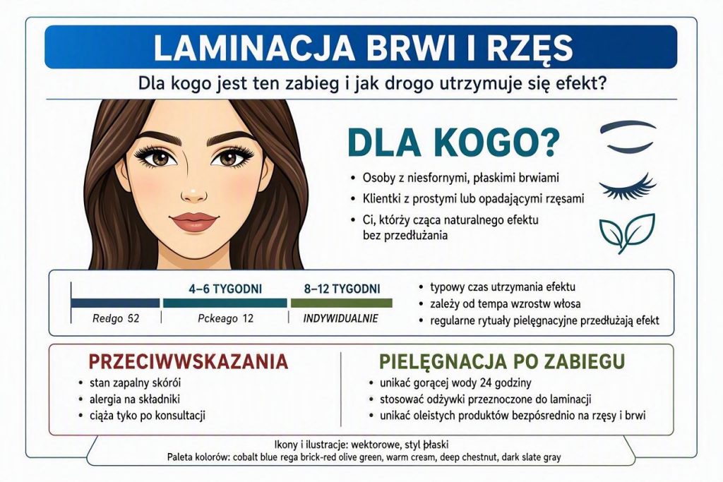 Laminacjabrwi i rzęs – dla kogo jest ten zabieg i jak długo utrzymuje się efekt?