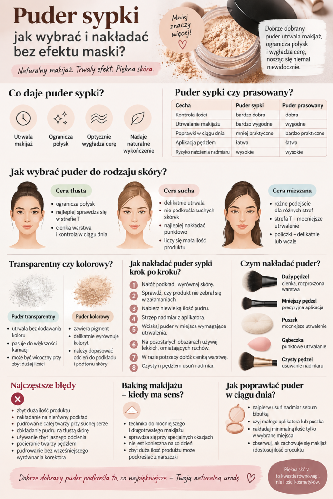 Puder sypki – jak wybrać najlepszy i prawidłowo go nakładać?